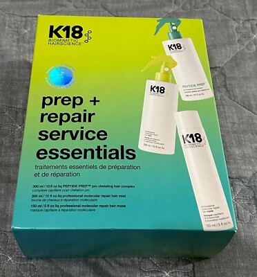 K18 BIOMIMETIC HAIRSCIENCE Prep + Repair Service Essentials Set