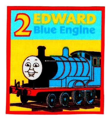 3" thomas the train tank edward character fabric applique iron