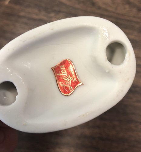 vtg Lefton porcelain China APRIL BIRTHDAY BOY Baseball Player Figurine topper