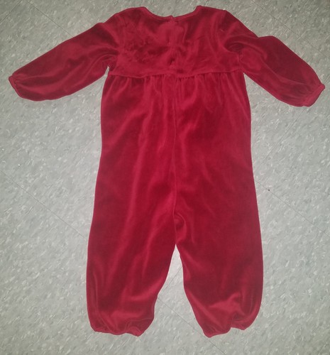 Carter's Baby Girl Red Swade Jumpsuit Sz 18-24  Months
