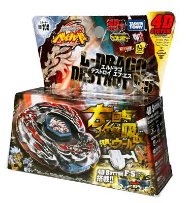 TAKARA TOMY L-Drago Destructor Destroy F:S BB-108 Metal Beyblade - USA SELLER