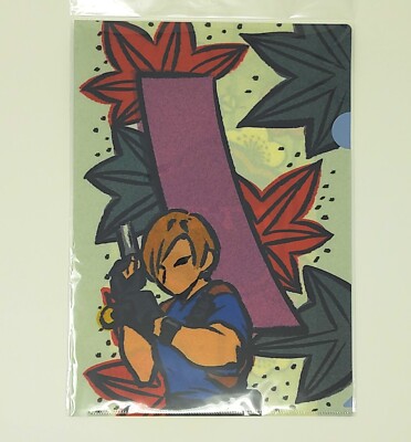 Biohazard Resident Evil Leon S. Kennedy Clear Folder Capcom Hanafuda Design