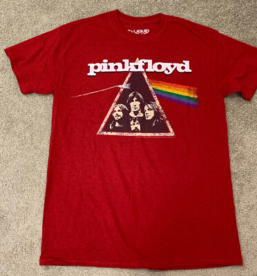 Pink Floyd T Shirt Men s Medium Red Liquid Blue Short Sleeve Rock Tee NWOT