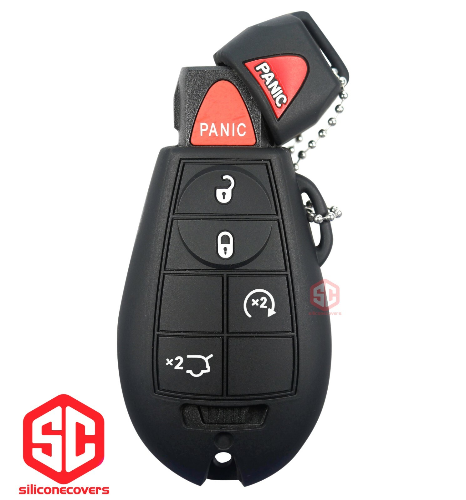 1x New Key Fob Remote Fobik Silicone Cover Fit / For Jeep Co