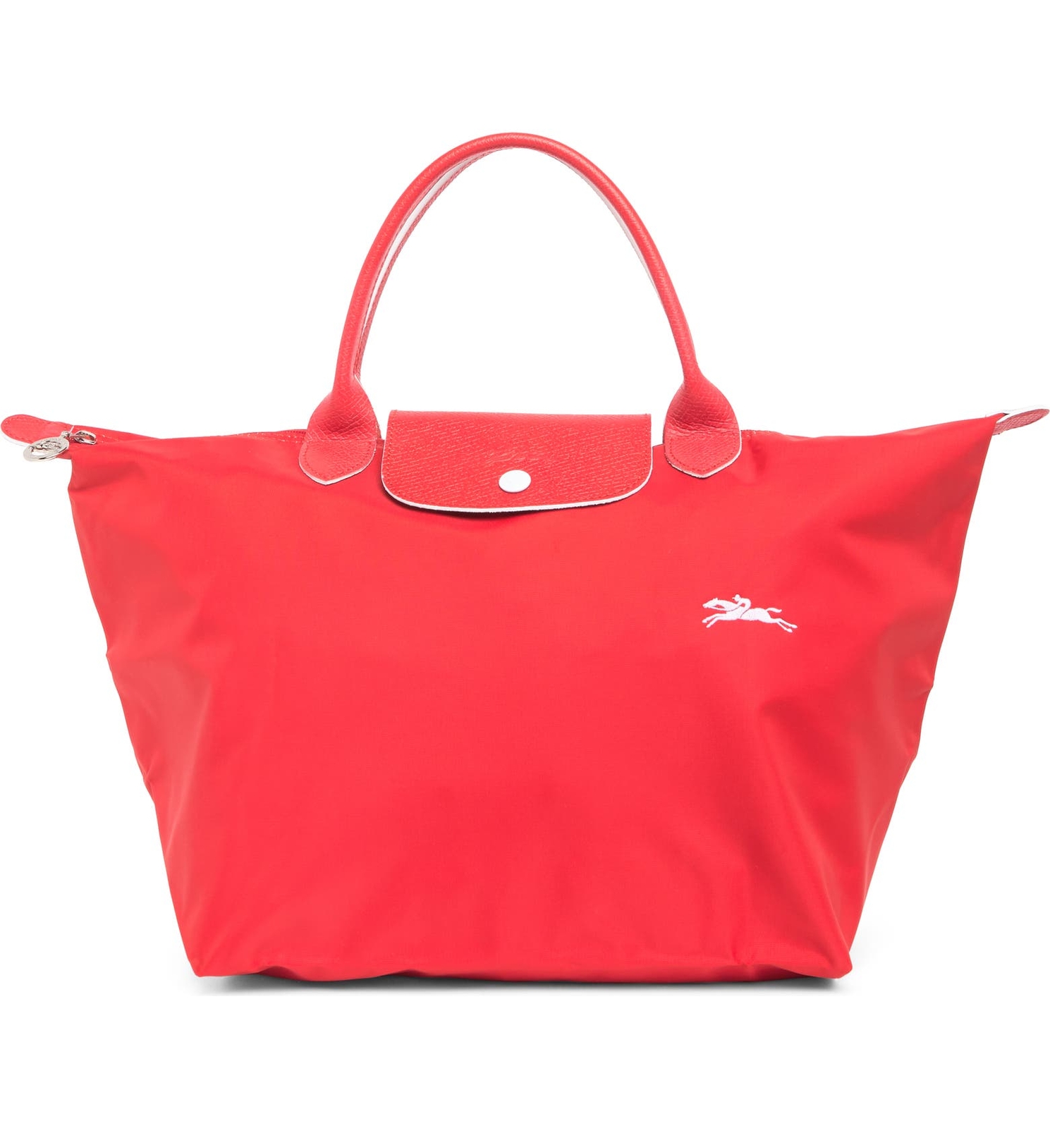 ★人気★ Longchamp Le Pliage Filet Top Handle Bag Red Longchamp Le Pliage Filet Top Handle Rouge