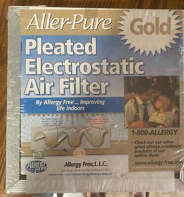 Aller-Pure Gold pleated reusable electrostatic air filter 166326 lifetime warnty