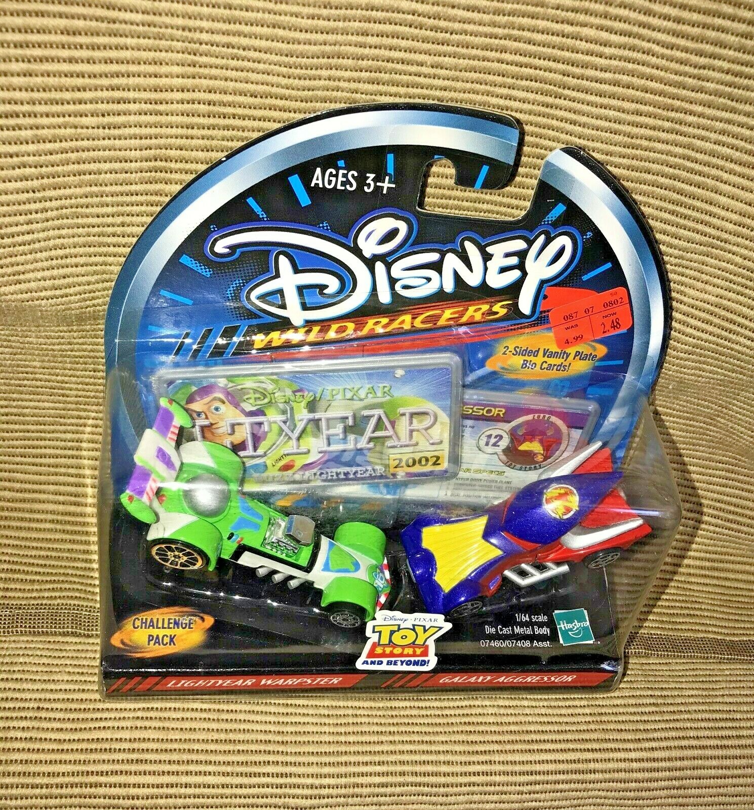 WILD RACERS ディズニー ワイルドレーサーズ New 2002 Hasbro Disney Wild Racers Challenge Toy Story Buzz