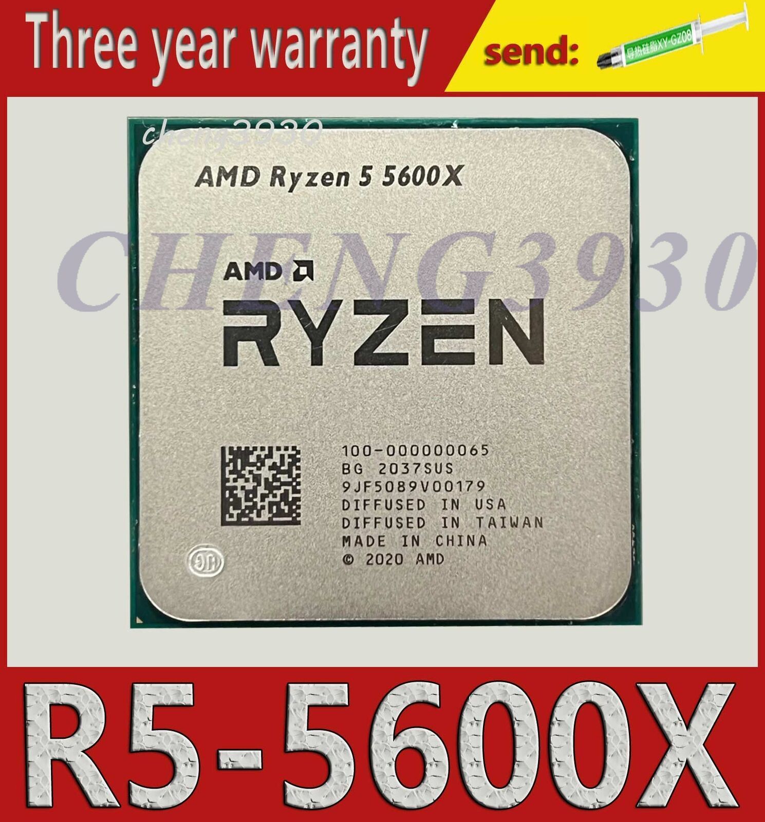CPU AMD RYZEN 5600x AMD Ryzen 5 5600X Processor 6-core 12 Threads up to 4.6 GHz
