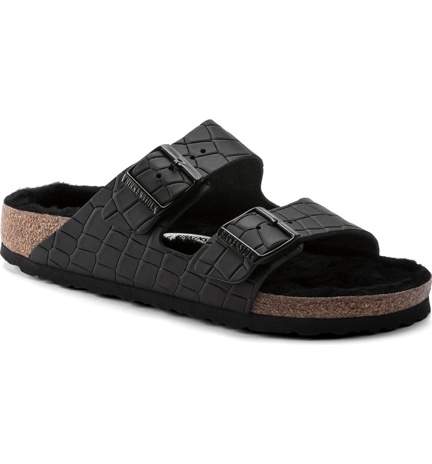 Wmns Birkenstock Arizona Black Croc Embssd Lthr CROCODILE Wmns Birkenstock Arizona Black Croc Embssd Lthr CROCODILE