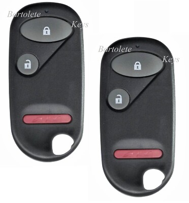 2 Keyless Remote Control Car Key Fob Clicker For Honda Element CR-V Civic Accord