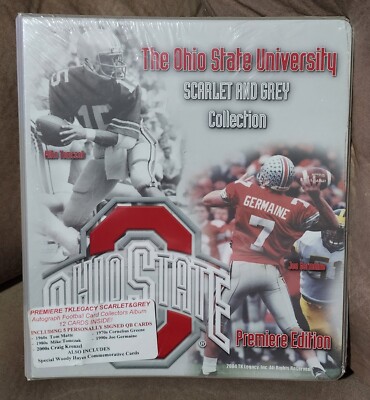 Sealed 2004 TK Legacy Ohio State Scarlet & Grey Premiere Album w/ 5 Autographs