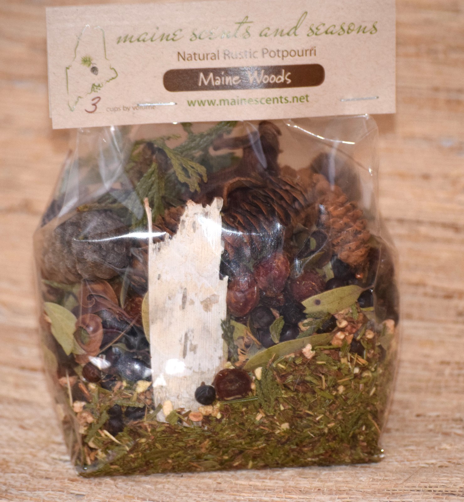 Maine Woods Potpourri Natural Rustic 3 Cup Bag