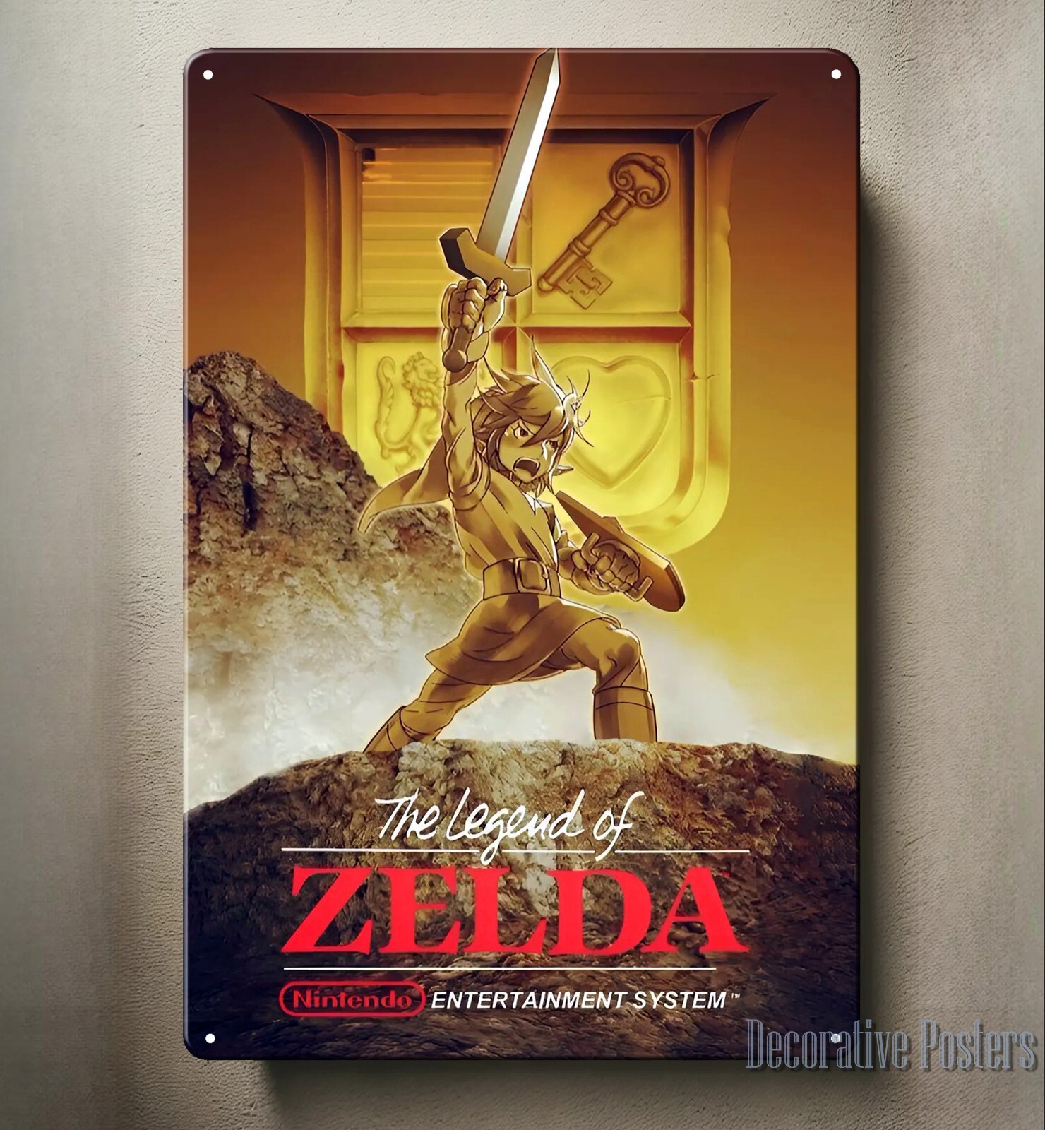 Legend Of Zelda Video Game Metal Poster -Collectable Legend Of Zelda Video Game Metal Poster -Collectable
