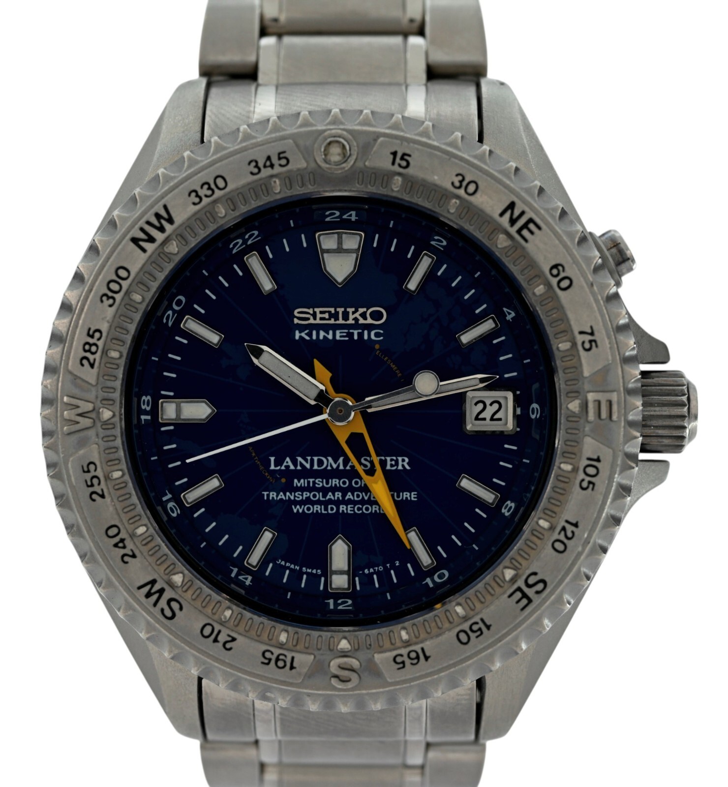 Seiko Kinetic 41mm Titanium Watch SBCW009 Mitsuro Ohba