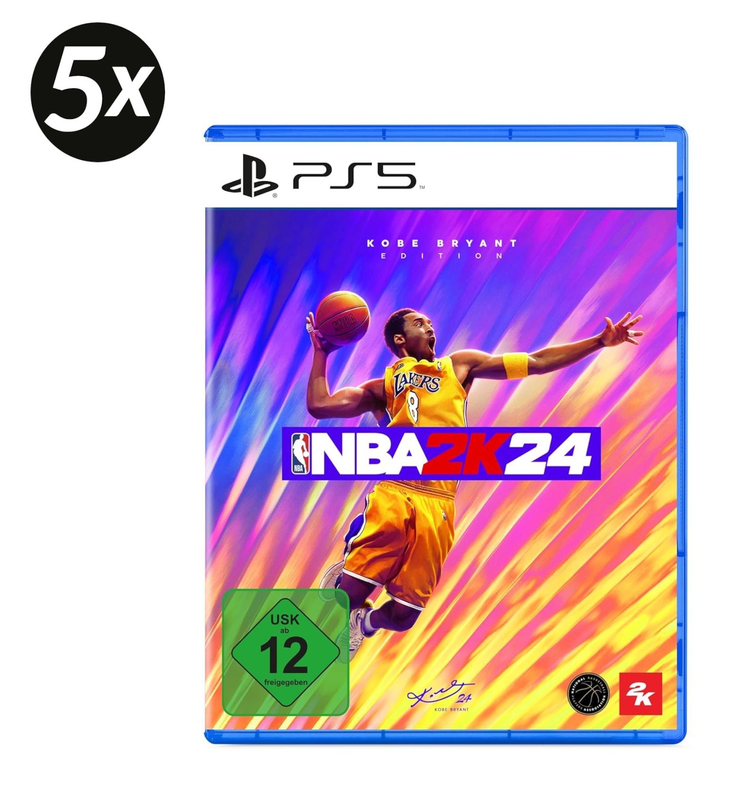 5x 2K NBA 2K24 Kobe Bryant Edition PlayStation 5 PS5 Spiel Sport Basketball NEU - Bild 1 von 2