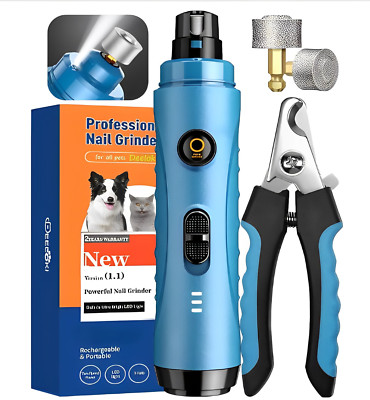 Electric Dog Nail Grinder Pet Trimmer USB Charge with nail Clipper Professional
