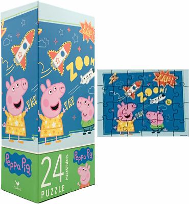 Peppa Pig 24 Piece Jigsaw Puzzle for Kids Toddlers Tykes Fun Learning Activities