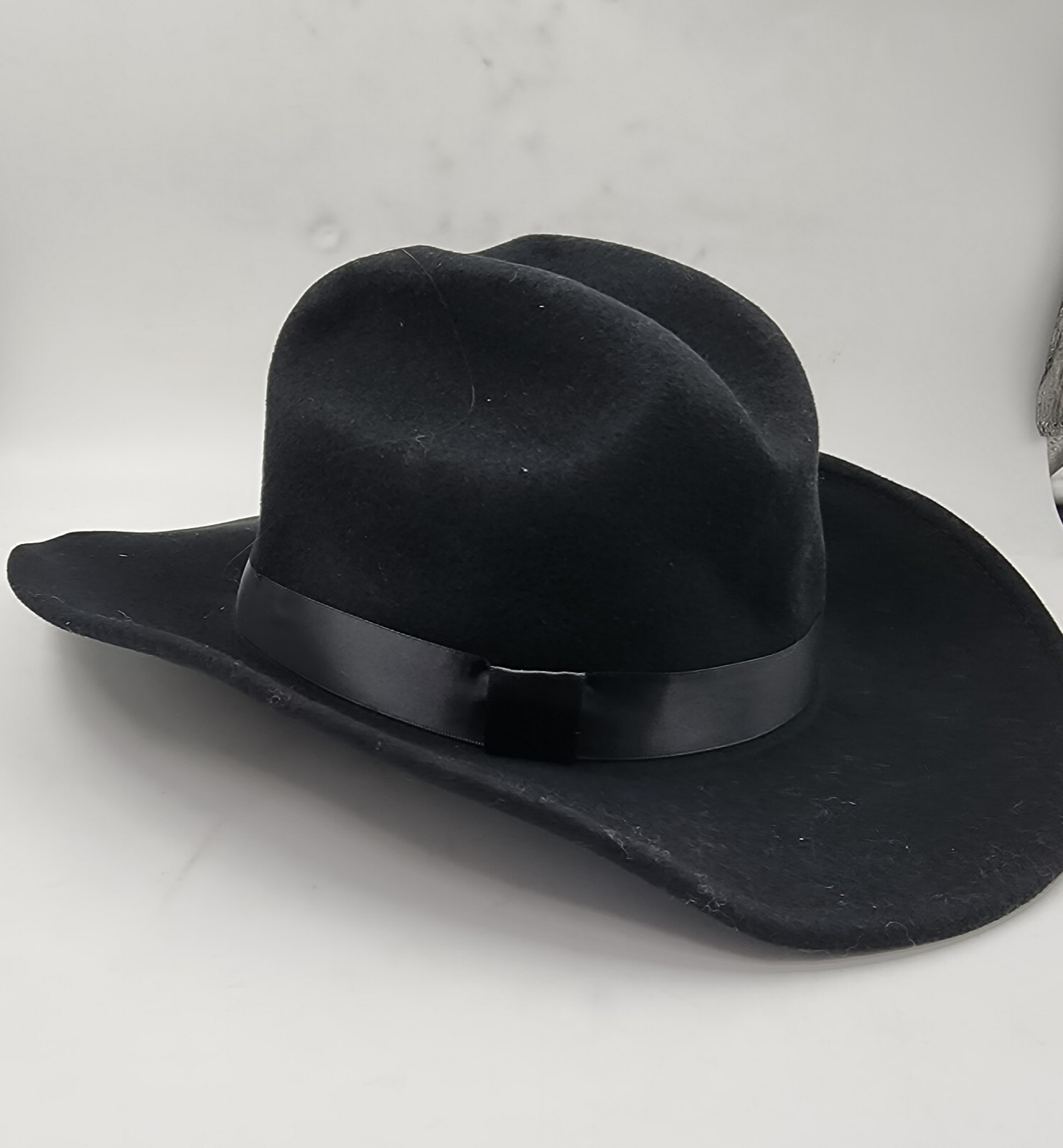 Marcus Adler Wool Short-Brim Cowboy Hat with Satin Trim Women's OS Black - Picture 9 of 14