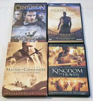 Master And Commander Collectors Ed., Centurion, Kingdom Of Heaven & Gladiator 