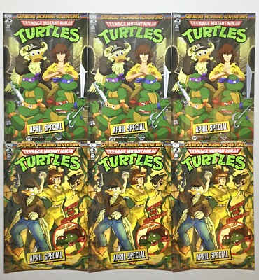 TEENAGE MUTANT NINJA TURTLES APRIL SPECIAL # 1 SDCC 2024 IDW 6 Comic LOT J373