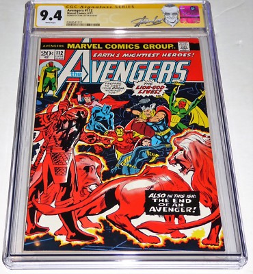 Avengers #112 CGC SS 9.4 Signature Autograph STAN LEE 1st Mantis Appearance Book