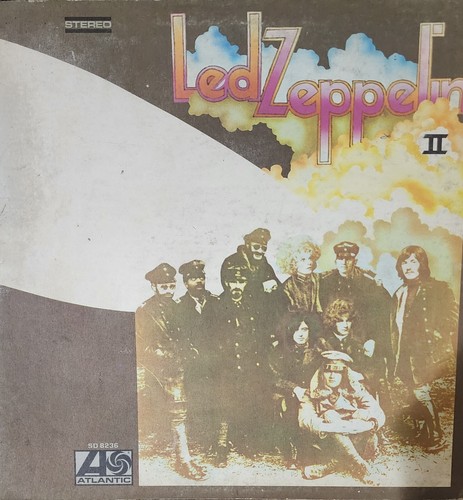 LED ZEPPELIN☆II UK Atlantic Red/Maroon オ