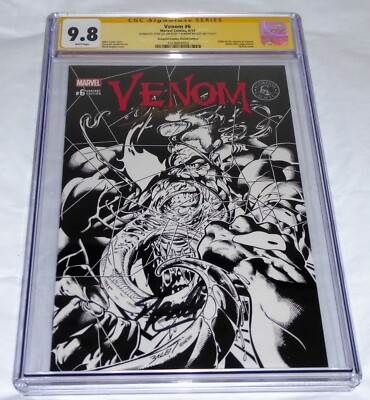 Venom #6 CGC SS Dual Signature Autograph STAN LEE Scorpion Comics Sketch Variant