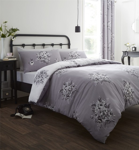 Catherine Lansfield Home DESIGNER Collection Floral Bouquet Duvet ...  Catherine Lansfield Home DESIGNER Collection Floral Bouquet Duvet Cover Set  Double | eBay