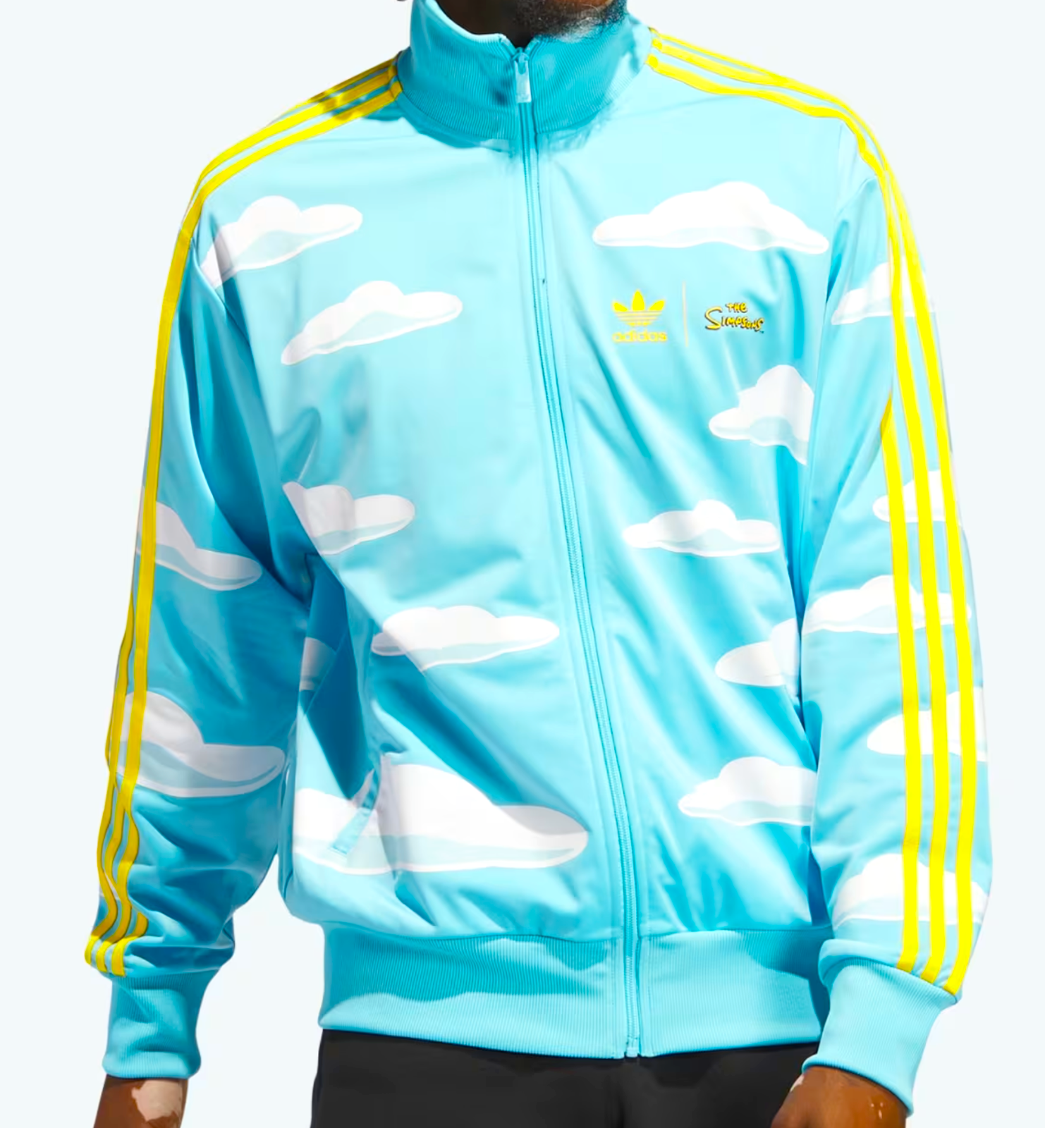 Pre-owned Adidas Originals Men's  Simpson's Firebird Track Jacket Size Large In Blue