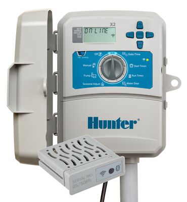 Hunter Hydrawise X2-400 4 Zone Controller & WAND Wifi Module Apple Android App