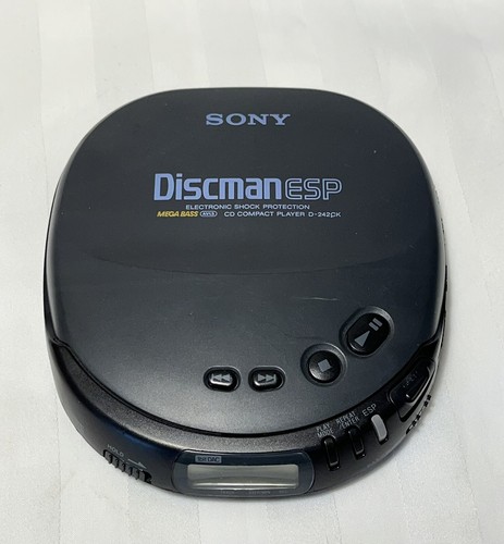 Vintage Sony Discman ESP D-242 CK Mega Bass Compact Portable