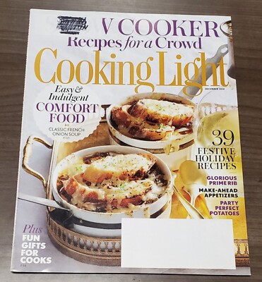 COOKING LIGHT December 2015 -- Slow Cooker, Comfort Food, Holiday Recipes, Gifts