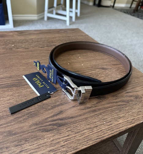 Polo Ralph Lauren ブラックレザーベルト 32 61yFr-WPclL.jpg