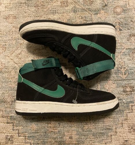 Vintage Nike 1994 Air Force 1 Canvas Black/washed Green Vintage Nike 1994 Air Force 1 Canvas Black/washed Green