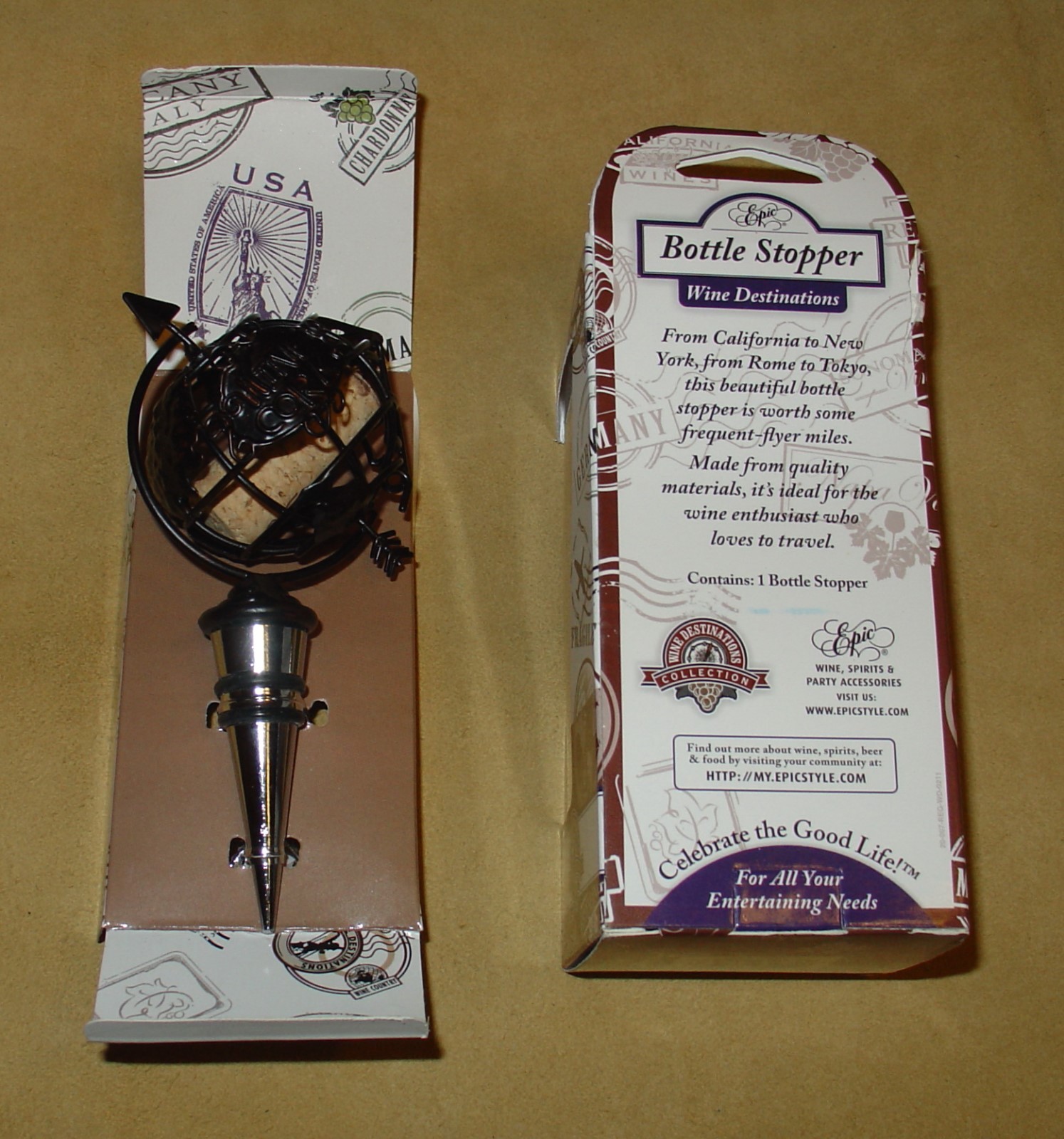 EPIC CORK CAGE BOTTLE STOPPER    CORKS OF THE WORLD