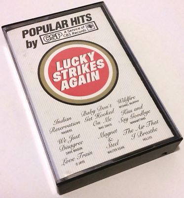 VERY RARE POPULAR HITS LUCKY STRIKES AGAIN CASSETTE TAPE CT16806 CBS RECORDS USA