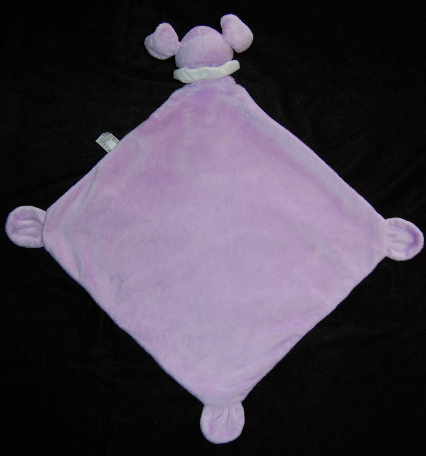 Baby Ganz Purple Elephant Security Blanket Hearts Baby Lovey Minky Fleece #26