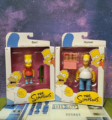 THE SIMPSONS ''HOMER & BART'' JAKKS PACIFIC ACTION FIGURE (SET OF 2) 2024 