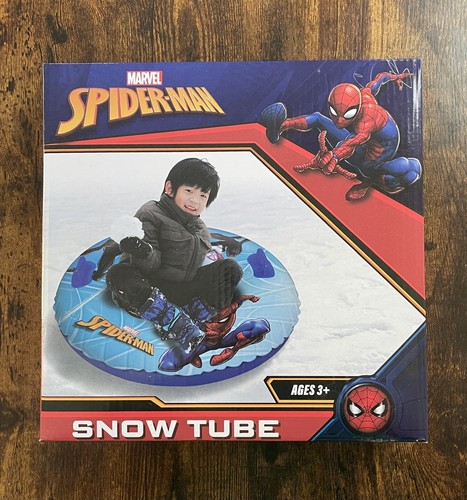 Marvel Spiderman Inflatable Snow Tube~33”diameter~264 lb Weight limit~New In Box