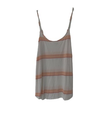 NWT Splendid Women's Silk Blend Cami-Top Size Small White With Peach $75 K225