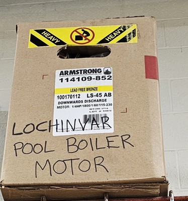 Armstrong LS-45AB In-Line Circulating Pump Brand New In Box 115-230V