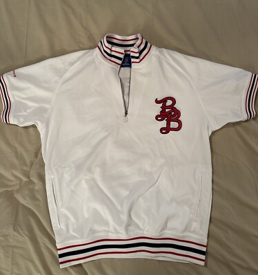 Vintage Bad Boy Athletics Warm Up Sz XL Jacket Shirt 2000s Y2K White Red Stitch