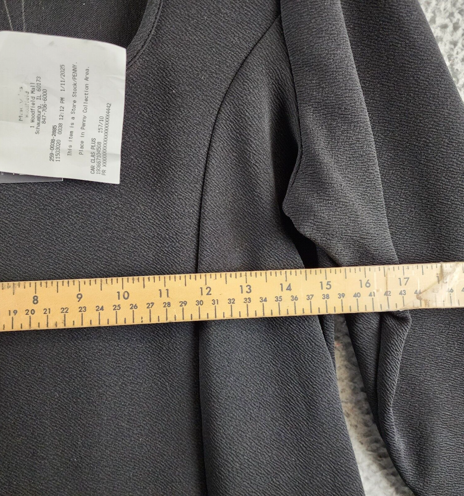 24seven Comfort Apparel Plus Size Long Sleeve Flared Dress Women's 1X Black~ - Picture 7 of 13