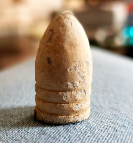 DROPPED CONFEDERATE CIVIL WAR 3 RING BULLET