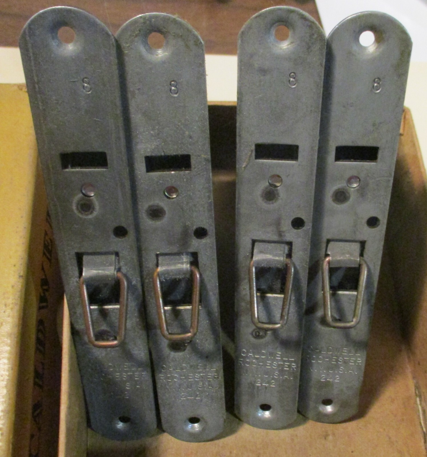 Lot of 4 Vintage Caldwell Sash Balance, Type 242-S, Set, Window