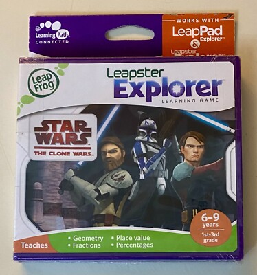 LeapFrog Leapster Explorer Learning Game Star Wars The Clone Wars - NEW SEALED