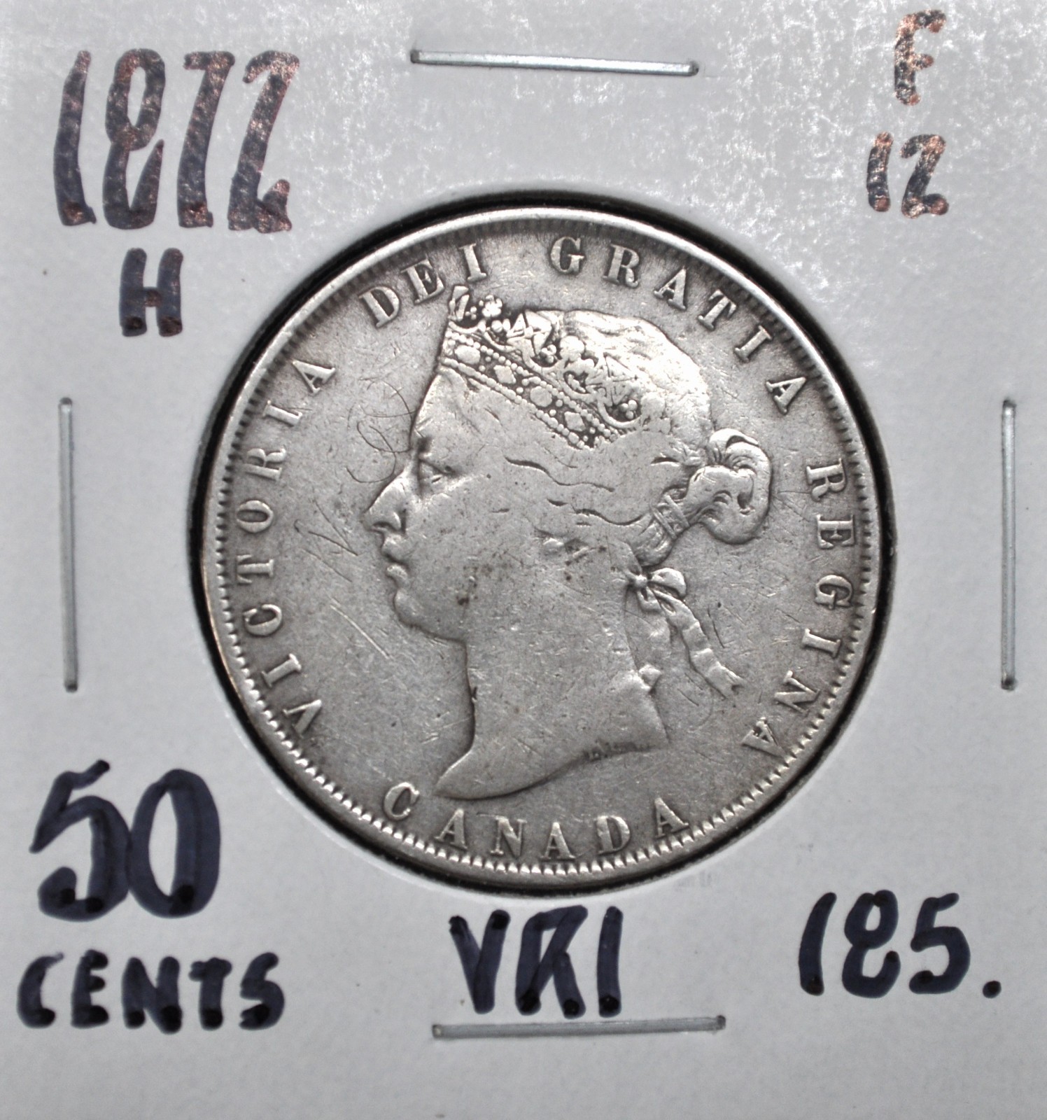 カナダ50セント銀貨　1872 1872-H Canada 50 Cents | eBay
