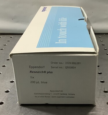 Eppendorf Research plus 3124000091 Single-Channel Pipette, Blue Fixed 200 uL