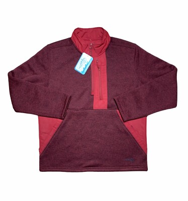 Reel Life Barrel Curl Quarter Zip Sweater Jacket Mens Size Medium $69.99