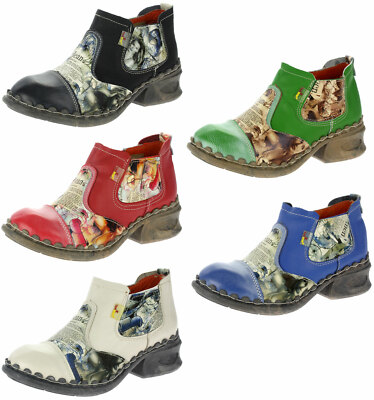 TMA Damen Stiefeletten Leder Boots Stiefel Freizeit Schuhe 10403